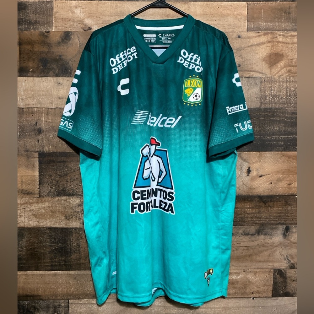 CHARLY Leon FC Home Football Soccer 21-22 Jersey Size Large XL